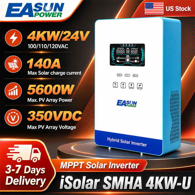 Grid Tie Inverter Limiter 2000W - EASUN POWER 4000W 24V Off Grid