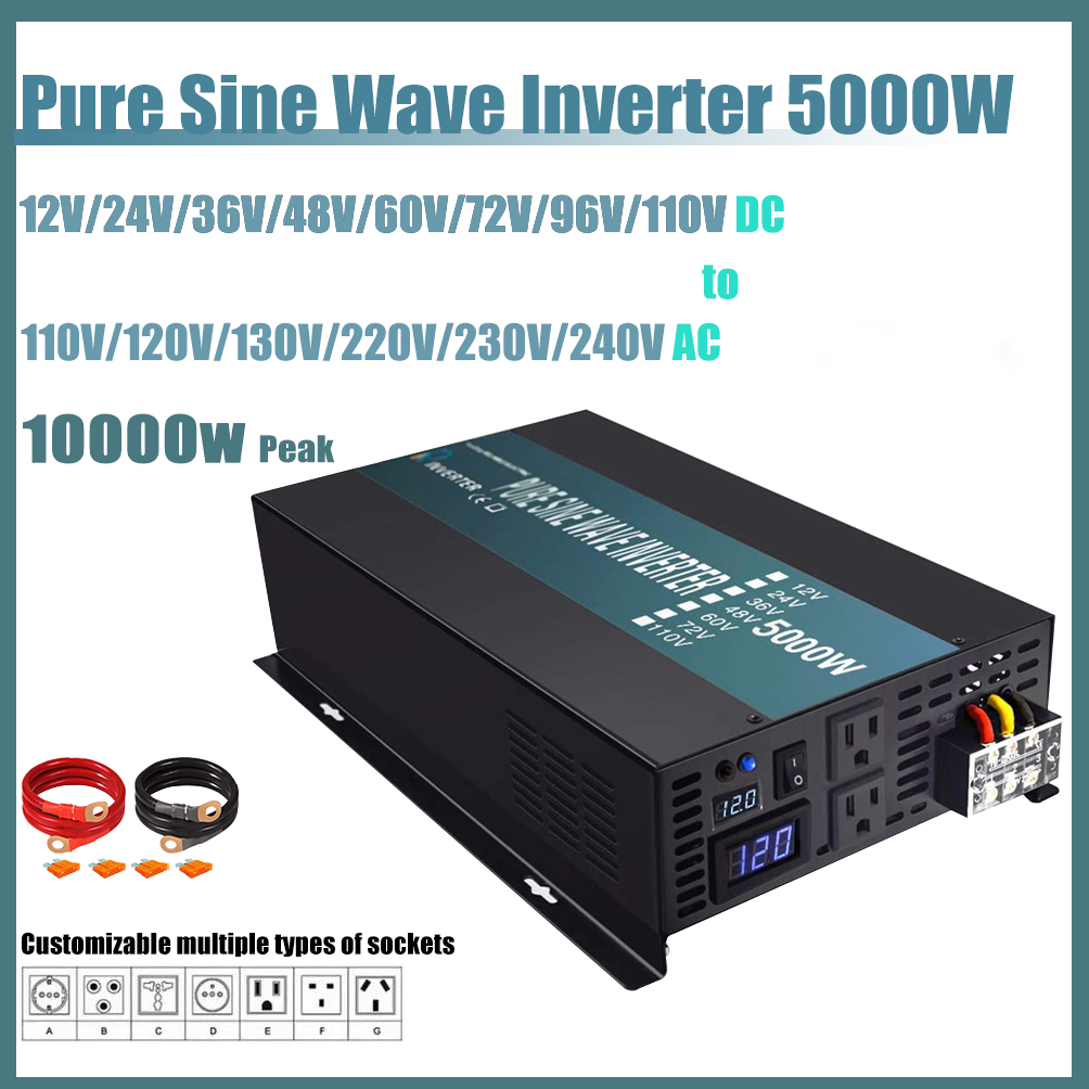 Off Grid Pure Sine Wave Solar  - Pure Sine Wave Inverter 5000W 48V 220V 评论和价格