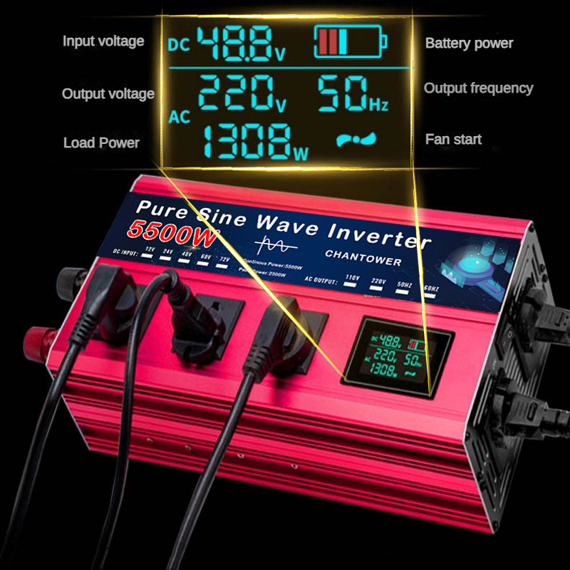 4000W/5000W/5500W Pure Sine Wa - Pure Sine Wave Inverter 5000W 48V 220V 评论和价格