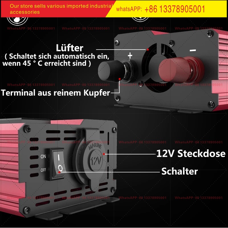 12V To 220V 4000W Peak Power I - Power Inverter 12V 220V 4000W Continuous 评论和价格