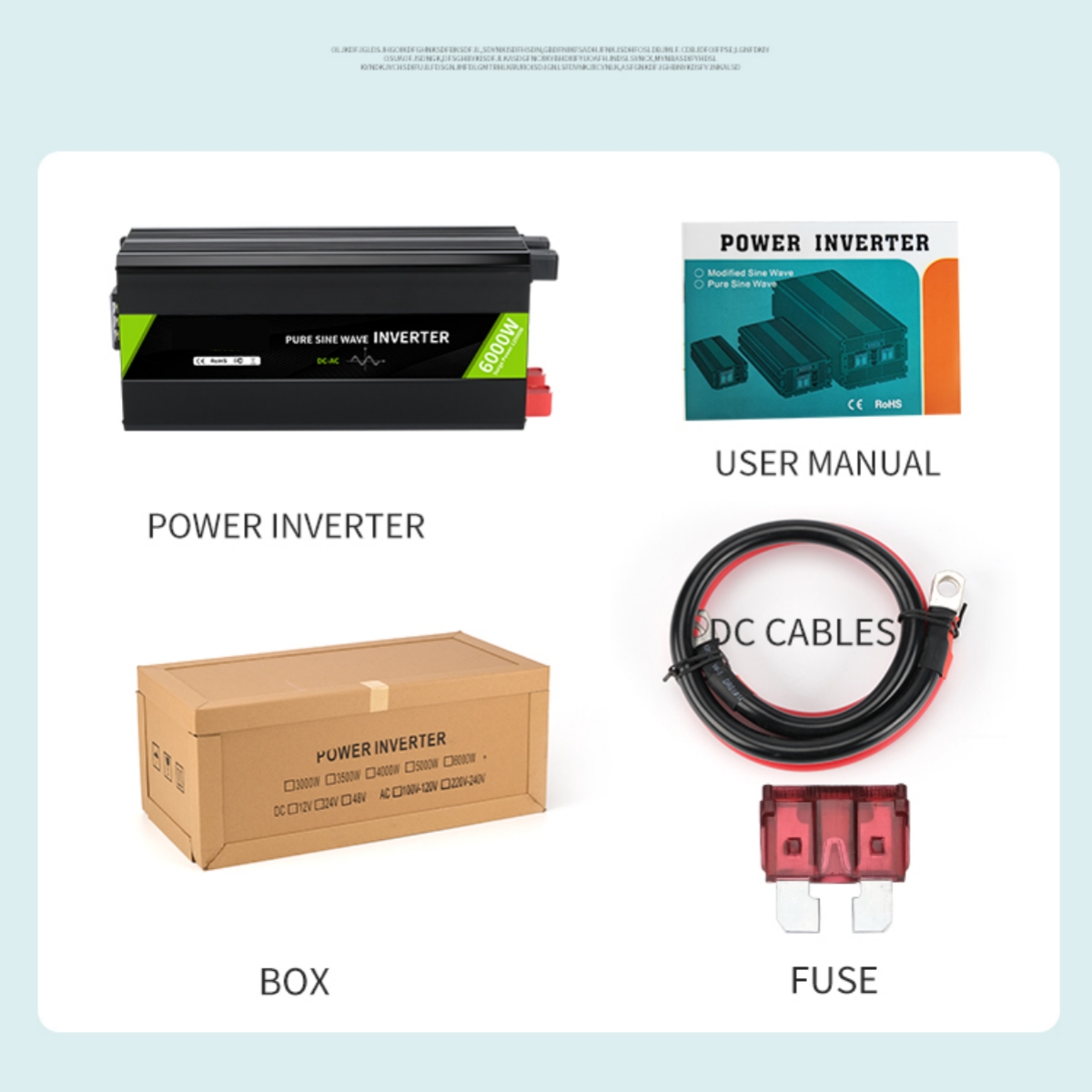 Myami 5000w 12v 24v 48v Dc To  - Pure Sine Wave Inverter 5000W 48V 220V 评论和价格