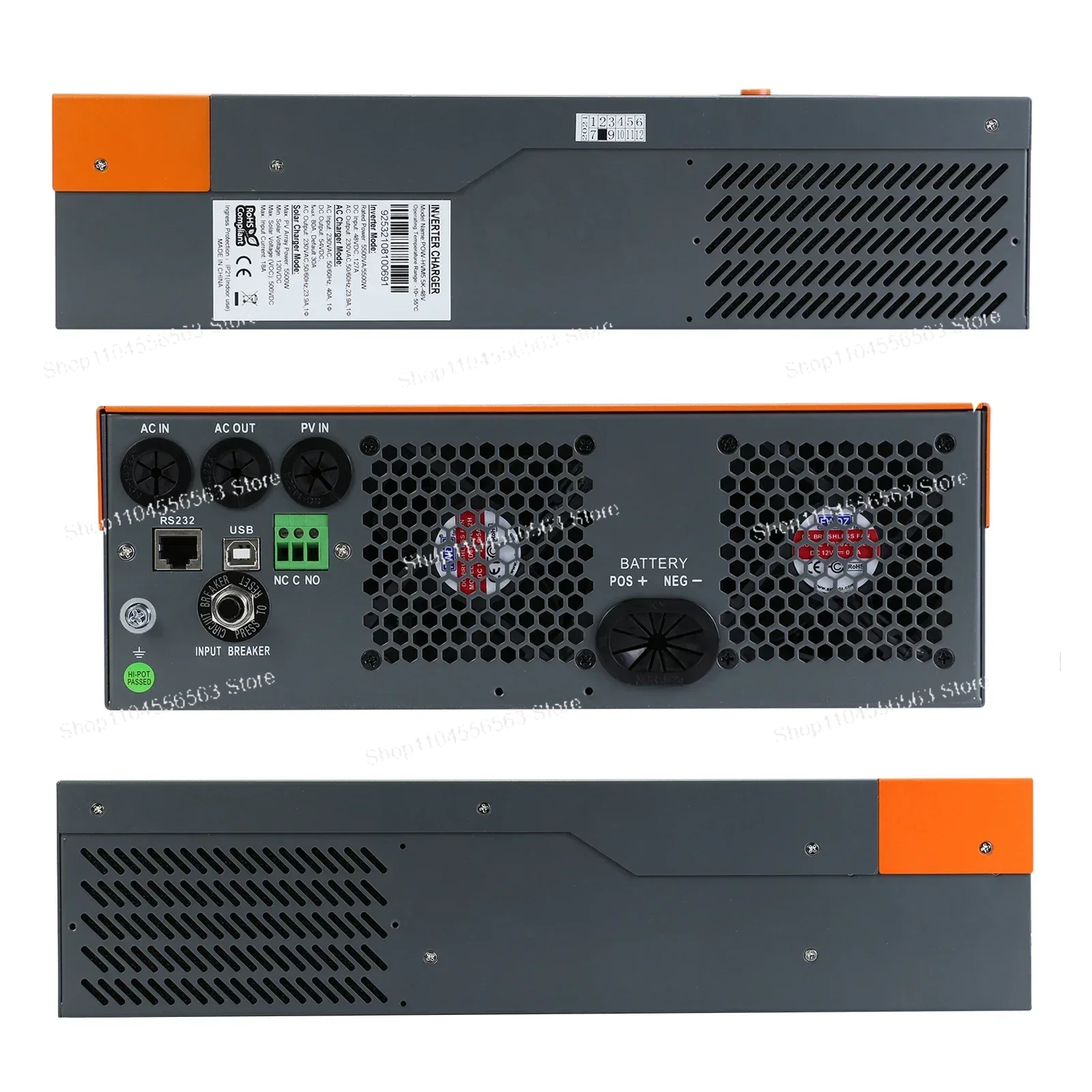 5.5KW 3-Phase Hybrid Solar Inv - Hybrid Solar Inverter 5.5Kw Mppt 48V 评论和价格
