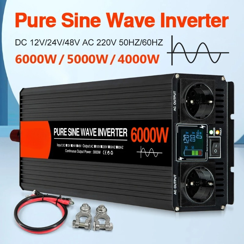 Pure Sine Wave Solar Inverter  - Pure Sine Wave Inverter 5000W 48V 220V 评论和价格