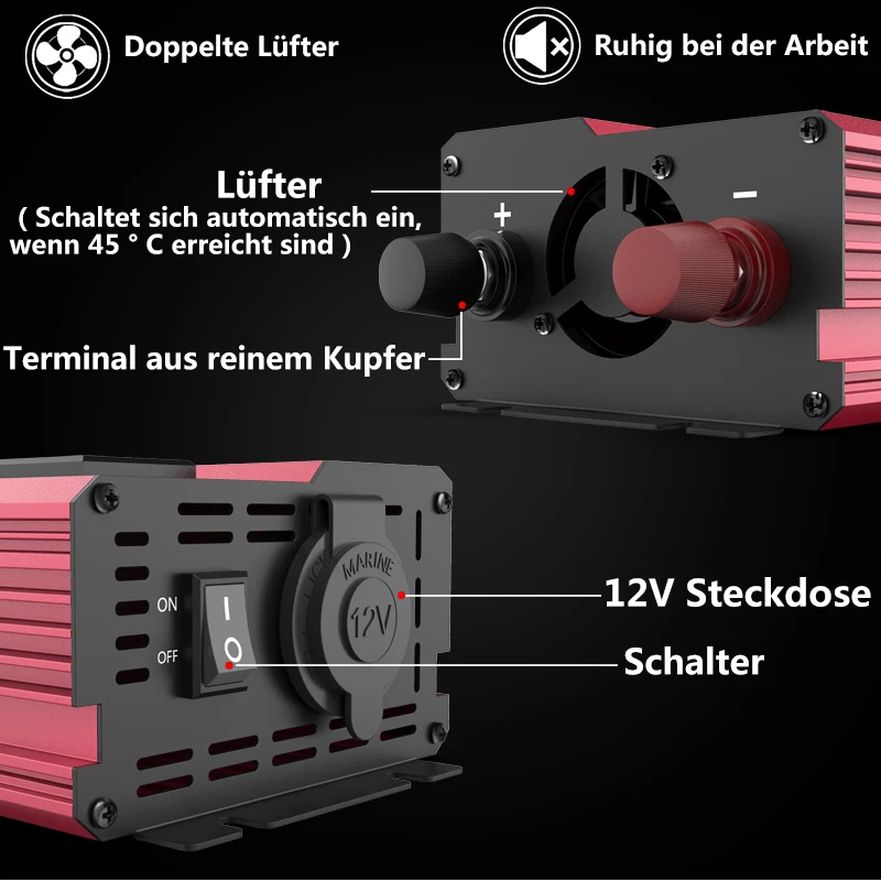 12V To 220V 4000W Peak Power I - Power Inverter 12V 220V 4000W Continuous 评论和价格