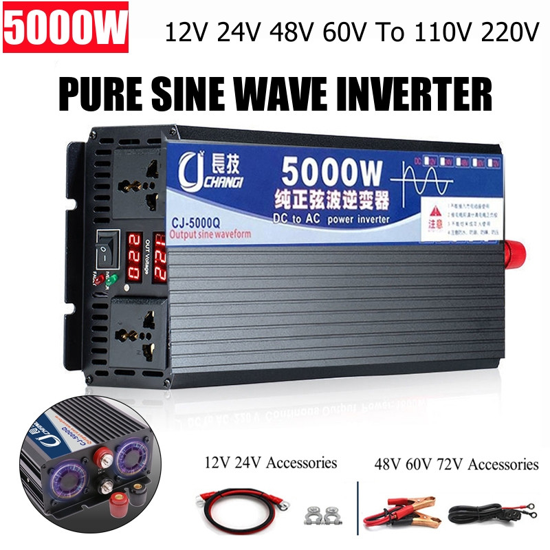 4000W/5000W/5500W/3000W Pure S - Inverter Pure Sine Wave 60Hz 120V 3000W 评论和价格