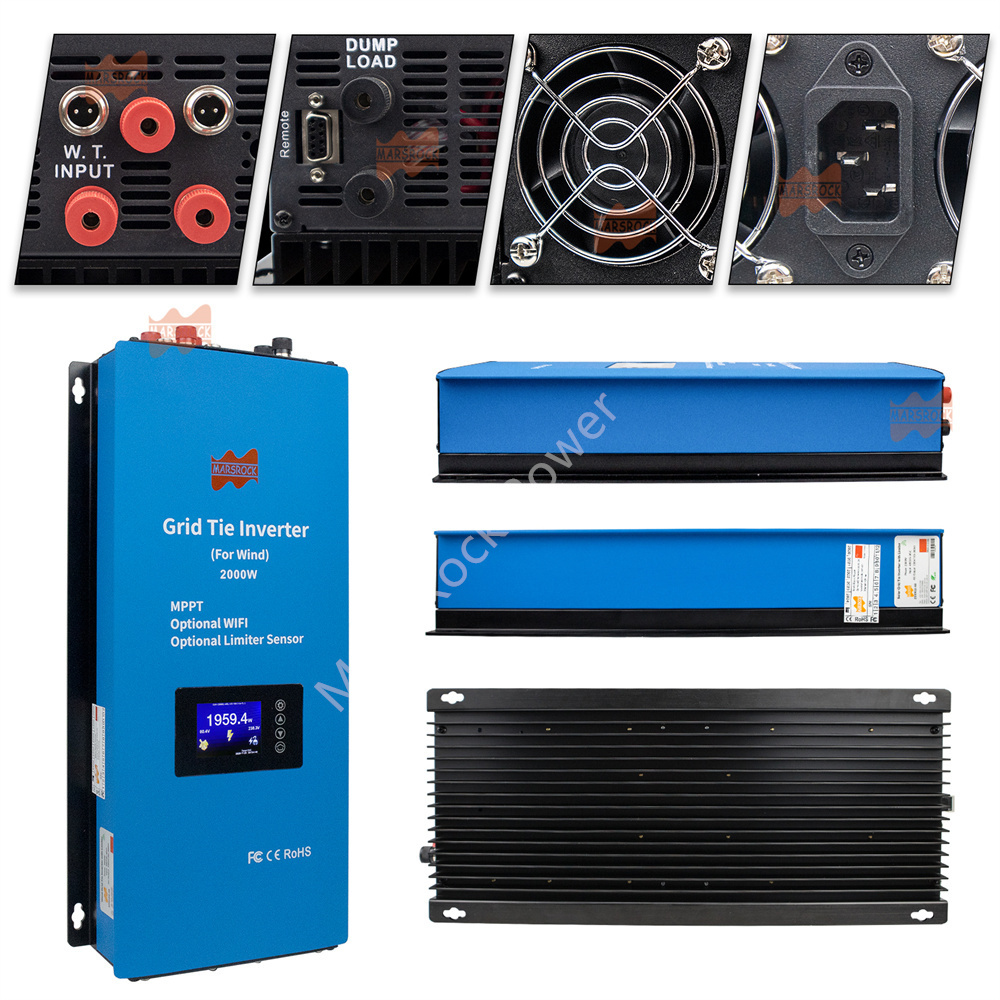 2000W 48V AC MPPT Wind Inverte - Grid Tie Inverter Limiter 2000W 评论和价格
