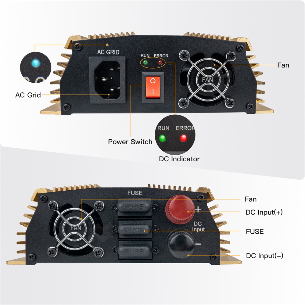 1400W 10.5 - 50VDC to AC90 - 1 - Micro Inverter 1400W Solar Grid Tie 评论和价格