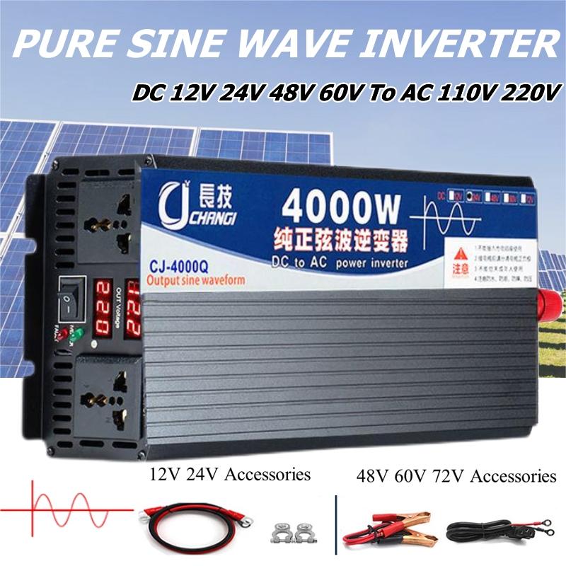 4000W/5000W/5500W/3000W Pure S - Inverter Pure Sine Wave 60Hz 120V 3000W 评论和价格